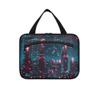 EtherSpher Jingle Bells para Navidad, bolsa de viaje colgante con gancho, bolsa esencial de diseño para artículos de tocador para artículos de aseo esenciales de viaje, organizador de maquillaje para