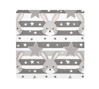EtherSpher Lindo conejo gris estuche de viaje para lentes de cámara, organizador de viaje mágico 21.7 x 21.7 pulgadas para mujer, Bonito conejo gris, 21.7x21.7in