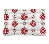 EtherSpher Merry Christmas Deco Ball - Alfombrilla lavable para mascotas, suave, antideslizante, para perros grandes, grandes, medianos, pequeños, 36 x 24 pulgadas