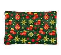 EtherSpher Merry Christmas Deco Ball Stock - Cama lavable para perro, suave, antideslizante, cama para perros medianos/grandes, 36 x 24 pulgadas