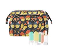 EtherSpher Nature Butterfly - Bolsas de maquillaje de estilo salvaje, capacidad portátil, bolsa de cosméticos de viaje, monedero para mujer, accesorios de viaje, Mariposa natural, estilo salvaje, 1