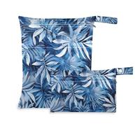 EtherSpher Nautical Beach Ocean Style Safari - Bolsa impermeable para natación, 2 unidades para traje de baño con asas para yoga, yoga