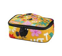 EtherSpher Summer Island - Lonchera decorativa para hombre, color naranja coco