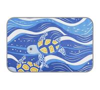 EtherSpher Wave Turtle Vector Summer Dog House - Alfombrillas de refrigeración para perros para suelos impermeables para mascotas al aire libre, portátil, enfriador para Perros, M