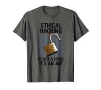 Ethical Hacking Is Not A Crime Hacker Ético Ciberseguridad Camiseta