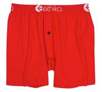 Ethika Calzoncillos tipo bóxer alternativos para hombre | *Solids* Red Machine Red, Rojo -, Small