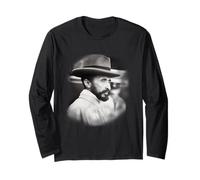 Ethiopian Emperor Young Haile Selassie Face Rasta Manga Larga