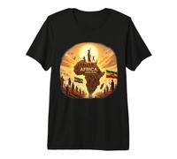 Ethiopian Flag Rasta Africa Rising Again from Ethiopia Camiseta Premium
