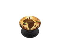Ethiopian Flag Rasta Africa Rising Again from Ethiopia PopSockets PopGrip Adhesivo