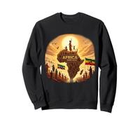 Ethiopian Flag Rasta Africa Rising Again from Ethiopia Sudadera