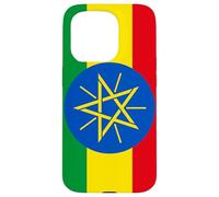 Ethiopian Patriotism Inspired Flag of Ethiopia Design Carcasa para iPhone 15 Pro