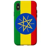 Ethiopian Patriotism Inspired Flag of Ethiopia Design Carcasa para iPhone X/XS