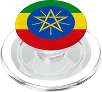 Ethiopian Patriotism Inspired Flag of Ethiopia Design PopSockets PopGrip para MagSafe