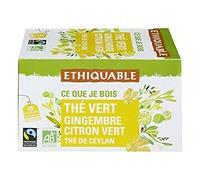 Ethiquable Té verde, 20 bolsas de 1,8 g