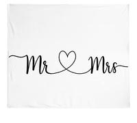 Ethisa Mr and Mrs - Manta de Felpa de Lujo para Parejas, tamaño Extra Grande (80 x 60 Pulgadas)