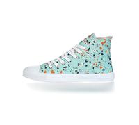 Ethletic Fair Trainer White Cap Hi Cut Collection 18, Zapatillas Unisex Adulto, Terrazo Verde Menta Verde, 41 EU