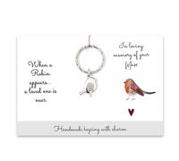 Ethlomoer Llavero de plata hecho a mano, regalo de condolencias por la pérdida de la madre, regalos de recuerdo para mamá, regalos sentimentales para mujeres queridas, regalos de condolencias por