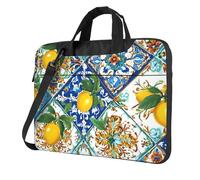 Ethnic Lemons - Funda para laptop de 15.6 pulgadas, funda vintage para laptop con correa para el hombro, portátil, a prueba de golpes, funda protectora para computadora portátil para mujeres y hombres