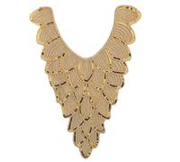 Ethnic Styles - Apliques bordados de encaje con lentejuelas para coser en fiestas y bodas, vestidos bordados
