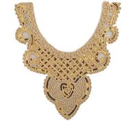 Ethnic Styles - Apliques bordados de encaje con lentejuelas para coser en fiestas y bodas, vestidos bordados