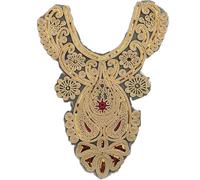 Ethnic Styles - Apliques bordados de encaje con lentejuelas para coser en fiestas y bodas, vestidos bordados