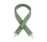 Ethnic Styles - Cinturón de repuesto con correa ancha para el hombro ajustable, fácil de usar, bandolera ancha, estilo étnico ajustable, Green, One Size