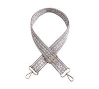 Ethnic Styles - Cinturón de repuesto con correa ancha para el hombro ajustable, fácil de usar, bandolera ancha, estilo étnico ajustable, gris, One Size