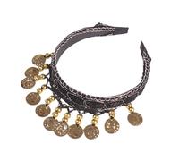 Ethnic Styles - Diadema dorada para peinar el cabello con un uso seguro para un uso cómodo para bailar el vientre