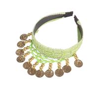 Ethnic Styles - Diadema dorada para peinar el cabello con un uso seguro para un uso cómodo para bailar el vientre