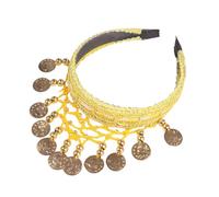 Ethnic Styles - Diadema dorada para peinar el cabello con un uso seguro para un uso cómodo para bailar el vientre