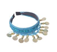 Ethnic Styles - Diadema dorada para peinar el cabello con un uso seguro para un uso cómodo para escenario, danza del vientre, baile