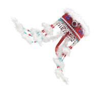 Ethnic Styles - Sombrero decorativo de malla con purpurina, hecho a mano, estilos únicos para salidas informales, color sorpresa, El modelo superior vacío es un, Talla única