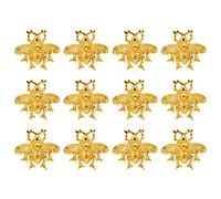 ETHNICITI 12 pomos dorados de abejorro vintage con mango para cajones y armarios de abeja, color dorado