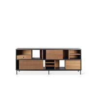 Ethnicraft Aparador Oscar Teca 2 puertas correderas 3 cajones