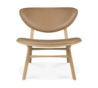 Ethnicraft Butaca Lounge Eye Roble lacado-cuero Sienna