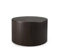 Ethnicraft Mesa auxiliar Roller Max redonda Mahogny dark brown 60 cm