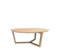 Ethnicraft Mesa de centro Tripod 36x96 cm Roble con aceite duro encerado