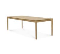 Ethnicraft Mesa de comedor Bok 200x95 cm Roble con aceite duro encerado