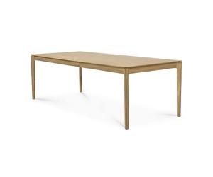 Ethnicraft Mesa de comedor Bok 200x95 cm Roble con aceite duro encerado