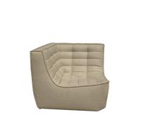 Ethnicraft Módulo de esquina N701 recto Tela beige