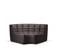 Ethnicraft Módulo de esquina N701 redondeado 90° Tela dark grey