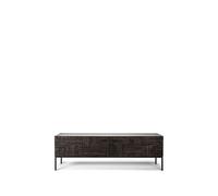 Ethnicraft Mueble multimedia Tabwa Teca negra 51x160 cm