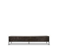 Ethnicraft Mueble multimedia Tabwa Teca negra 51x240 cm