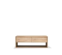 Ethnicraft Mueble TV Nordic Roble encerado 1 puerta 1 cajón 120