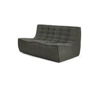 Ethnicraft Sofá de 2 plazas N701 Tela Eco Moss