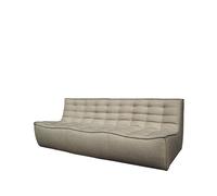 Ethnicraft Sofá de 3 plazas N701 Tela beige