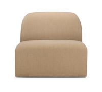 Ethnicraft Sofá modular Bulky. módulo central de 1 plaza Sepia claro