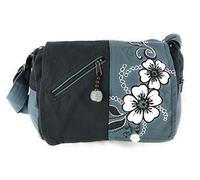 Ethnique Mode Bolso forrado en algodón étnico. Patrones étnicos impresos. Rabat, bolso de hombro de algodón para mujer, estilo indio étnico (Gris)