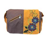 Ethnique Mode Bolso forrado en algodón étnico. Patrones étnicos impresos. Rabat, bolso de hombro de algodón para mujer, estilo indio étnico (Naranja)