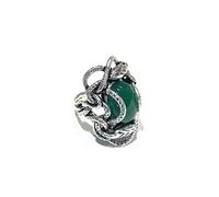 Ethnos Barcelona - Anillo de Plata y Onix Verde. Talla: 14.5